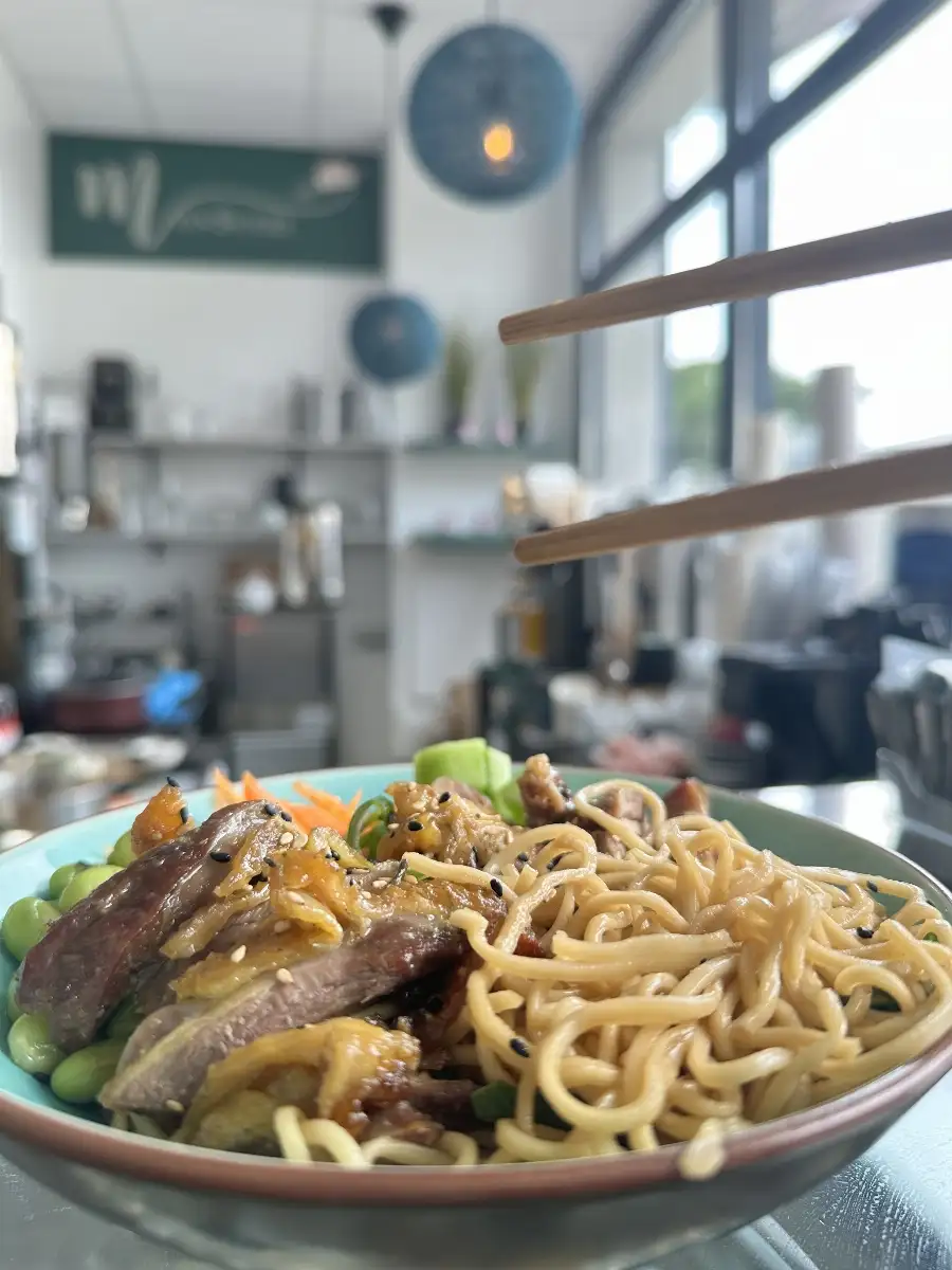 Poke nouilles au poulet