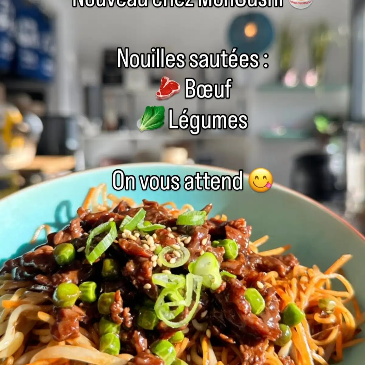 Nouilles aux bœuf