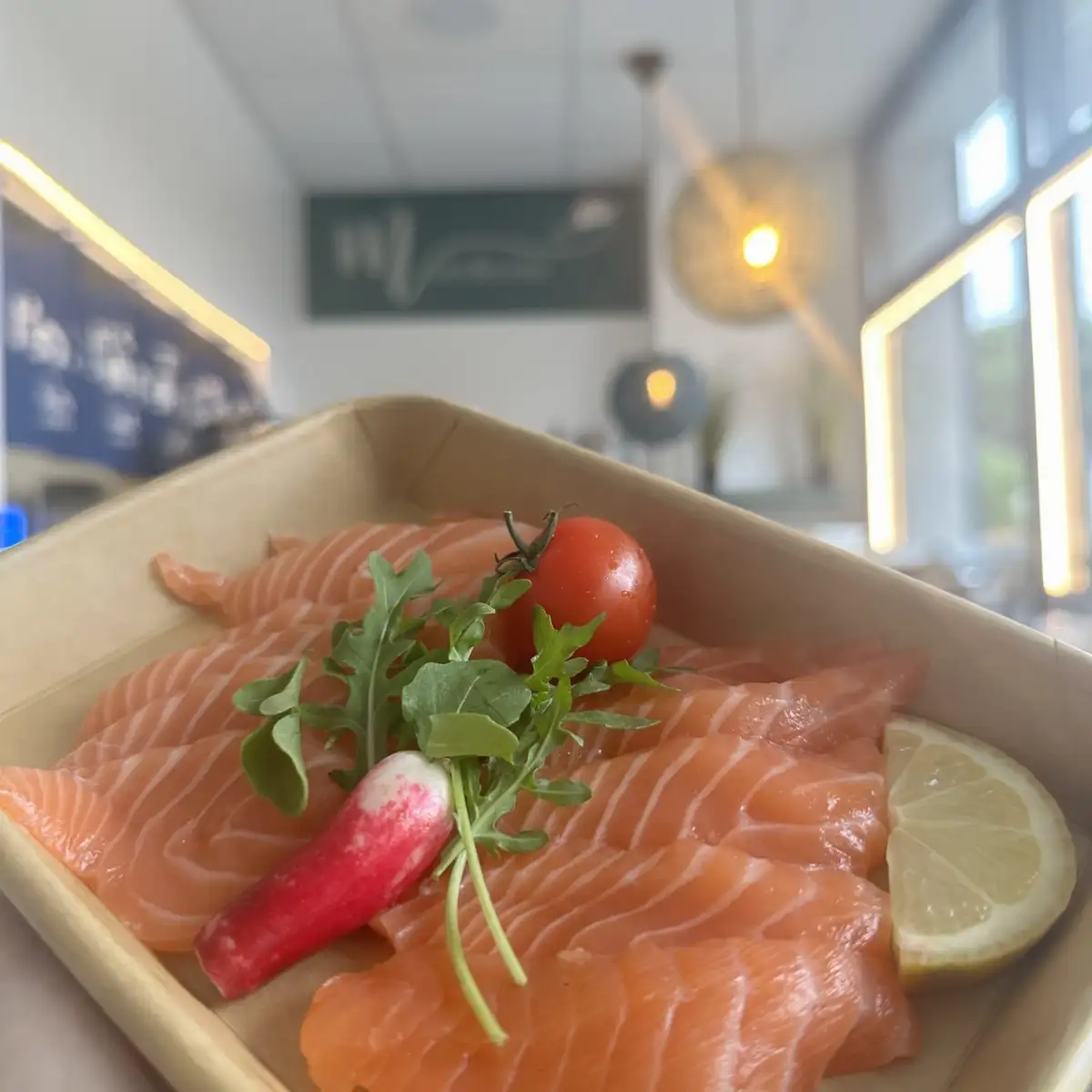 Sashimi saumon
